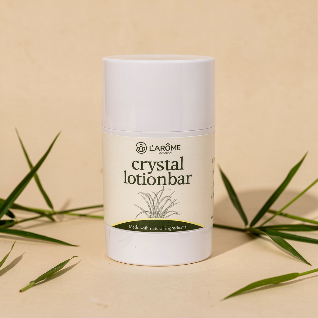 Crystal Solid Lotion Bar - Shea and Cacao Butter Moisturizer
